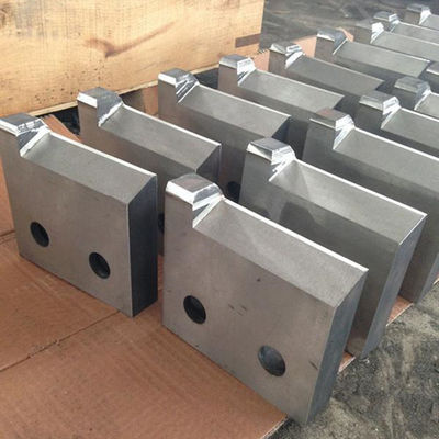Dureté volante industrielle 54 Rod Cutter Blade en acier de lame de cisaillement 256x100x28mm